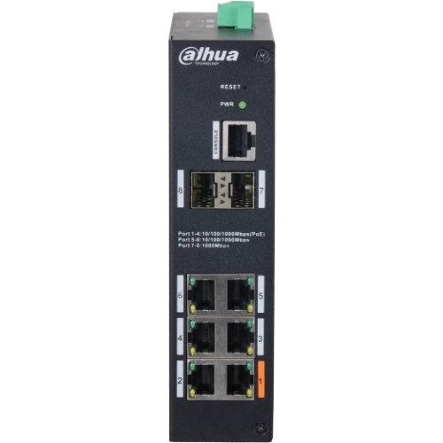 Коммутатор Dahua DH-HS4208-4GT-90, 4×1 Гбит/с + 2×1 Гбит/с + 2×1 Гбит/с SFP, управляемый