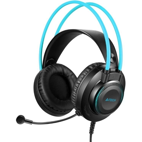 Гарнитура A4Tech Fstyler FH200U серый/синий, проводная