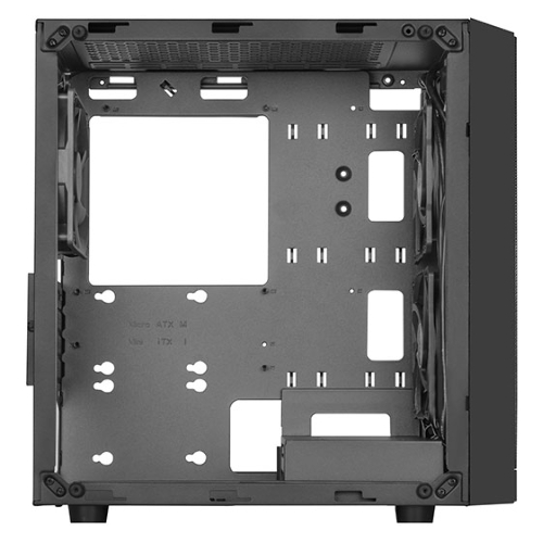 Компьютерный корпус Silverstone SST-PS15B-PRO Precision Mini Tower Micro ATX Computer Case, tempered glass, 2x 120мм ARGb, 1x ARGb Controller, black