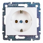 Механизм розетки 1-м СП Valena 2К+З с заземл. нем. станд. белый (DIY-упак.) Legrand 694280