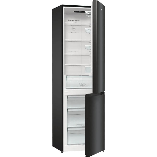 Холодильник Gorenje NRK6202EBXL4 черный матовый двухкамерный 235/96л морозилка снизу, No Frost