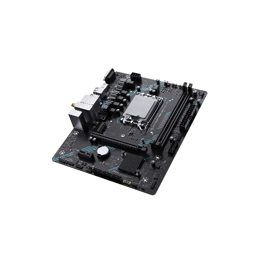 Материнская плата Maxsun H610M 666 WIFI6 D5, LGA 1700, Intel H610, 2xDDR5, 4xSATA, 1xM.2, 1xPCI-E 4.0 x16, 1xPCI-E x1, 1xHDMI, 1xDP, 1x 1Gb LAN, 3xUSB 2.0, 4xUSB 3.0, 5.1, mATX