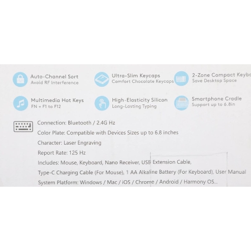 Комплект клавиатура+мышь A4Tech FStyler FB2535C беспроводной, USB + Bluetooth, 2000 DPI, белый