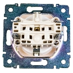 Механизм розетки 1-м СП Valena 2К+З с заземл. нем. станд. белый (DIY-упак.) Legrand 694280