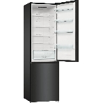 Холодильник Gorenje NRK6202EBXL4 черный матовый двухкамерный 235/96л морозилка снизу, No Frost
