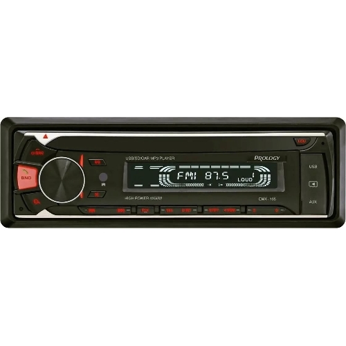 Автомагнитола Prology CMX-165, 1 DIN, Bluetooth, USB Type-A, AUX, пульт ДУ