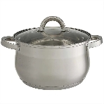 Набор посуды WEBBER BE-616/6 из нерж.стали 6 пр. 2,1 л, 2,9 л, 3,9 л со стеклянными крышками В наборе 6 предметов: кастрюля со стеклянной крышкой 16х10,5 см; 2,1 л кастрюля со стеклянной крышкой 18х11,5 см; 2,9 л кастрюля со стеклянной крышкой 20х12,5см; 3,9л Толщина стали 0,5 мм