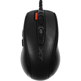 Мышь проводная + коврик A4Tech X-7120 черный, 2000 dpi, USB, кнопки - 7
