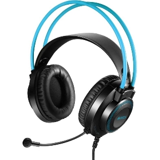 Гарнитура A4Tech Fstyler FH200U серый/синий, проводная