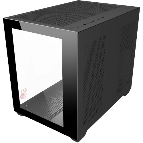 Компьютерный корпус Bloody BD-CC108 черный без БП mATX 9x120мм 2xUSB 3.0 audio bott PSU