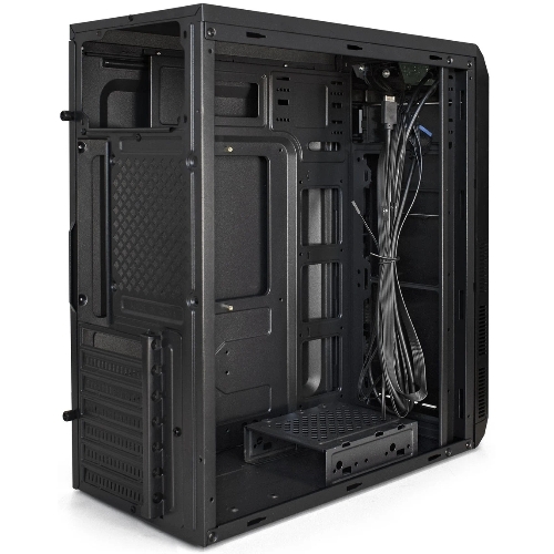 Компьютерный корпус Miditower ExeGate XP-334UC-UNS400 (ATX, БП UNS400 с вент. 12см, 1хUSB/1хUSB 3.0/1хTypeC, аудио, черный)