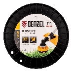 Леска для триммера Denzel квадрат, 3,0мм х 111м, на DIN катушке FLEX CORD