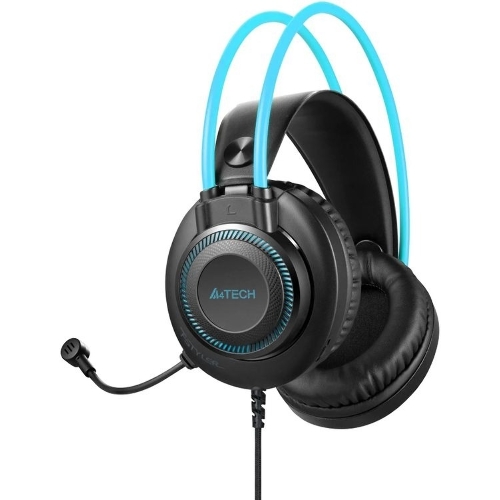Гарнитура A4Tech Fstyler FH200U серый/синий, проводная