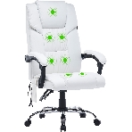 Кресло Cactus CS-CHR-OC02M-WT белый, экокожа