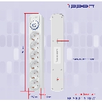 Сетевой фильтр Ippon BK-6-EU-1.8-10-W 1.8 м, 6 розеток, белый, коробка