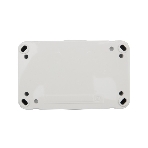 Блок из 2 розеток горизонтальный Kranz Mini OG открытой установки с заземлением, IP54 белый