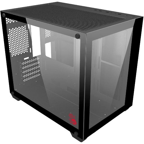 Компьютерный корпус Bloody BD-CC108 черный без БП mATX 9x120мм 2xUSB 3.0 audio bott PSU