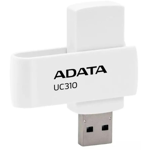Флешка USB ADATA UC310 (UC310-64G-RWH), 64Gb, USB 3.2 Gen 1, R/W 100/30, белый