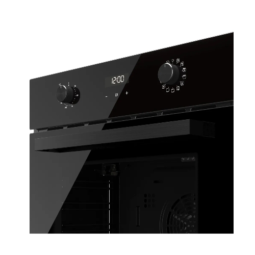 Духовой шкаф Kuppersberg HF 678 B, High-Tech, 70 л, дисплей, поворотное/сенсорное управление, таймер, макс. температура 300 градусов, телескопические направляющие (на 1 уровень), черный