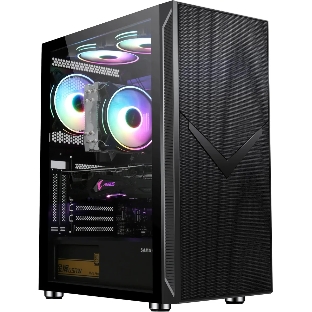 Компьютерный корпус Accord 3501 черный без БП ATX 2xUSB 2.0 1xUSB 3.0 1xUSB3.1 audio bott PSU