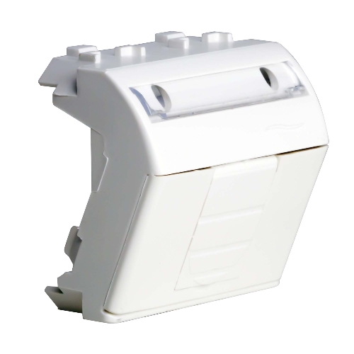 Розетка компьютерная DKC Brava 76655B R J 45 кат. 5e, белая, 2 мод
