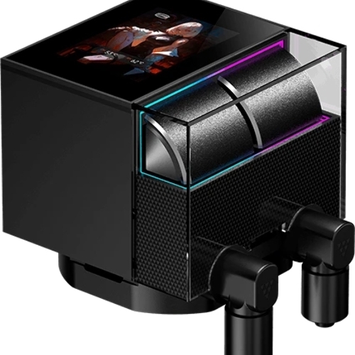 Система охлаждения Water Cooling System PCCooler DS360 Display BK (310W, 360мм, LED, Black, ARGb Pump/Fans: 3x120мм, 90.56CFM, 39.8dBA, 2500RPM/Pump height 65мм, 15dBA, 2600RPM, Rad thickness 27мм/S: 1851, 1700, 1200, 115X, AM5, AM4)