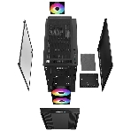 Компьютерный корпус DeepCool CC360 ARGb (R-CC360-BKAPM3-G-1) (mATX, без БП, 2xUSB, с окном)