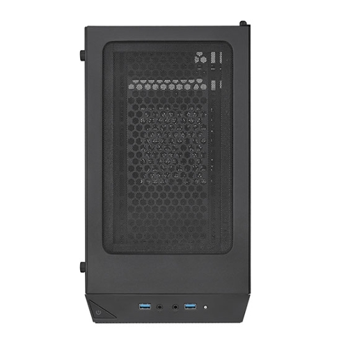Компьютерный корпус Silverstone SST-PS15B-PRO Precision Mini Tower Micro ATX Computer Case, tempered glass, 2x 120мм ARGb, 1x ARGb Controller, black
