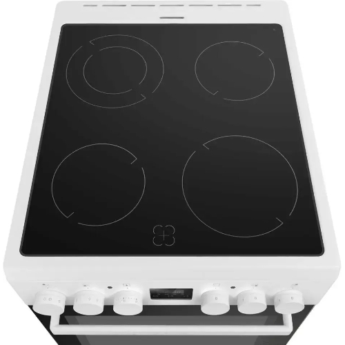 Плита электрическая Maunfeld MEC55CW08D белый, конфорок 4 шт, духовка 60 л, 50 см x 85 см x 60 см