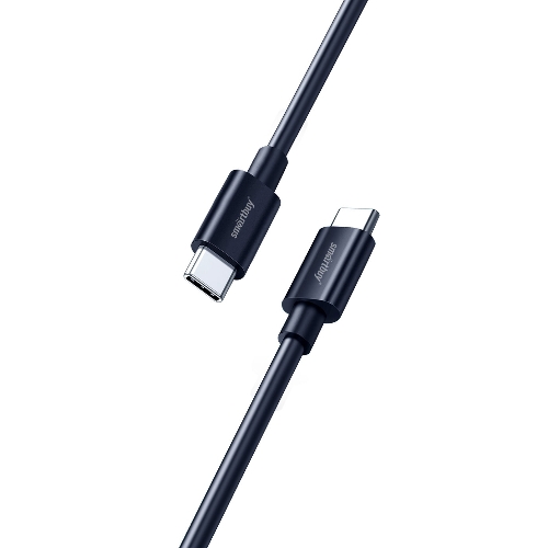 Кабель Smartbuy (iK-3112-S73b) S73 Type-C черный, 6А, 60 вт, 1 м