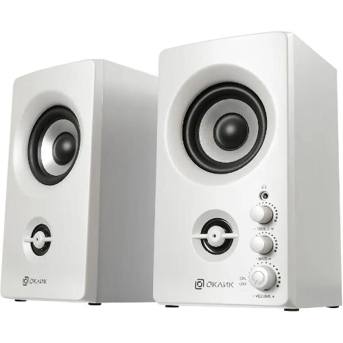 Акустическая система Oklick OK-164 2.0 белый 30Вт