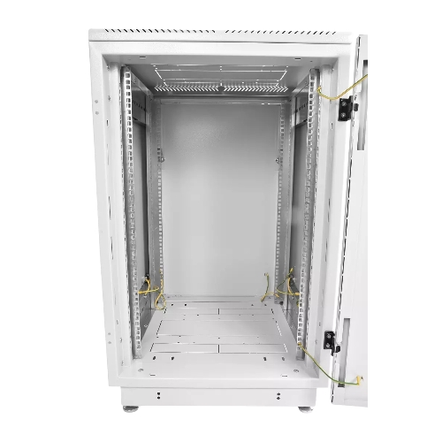 Шкаф телеком. напольный 18U (600x600) дверь перфорированная (ШТК-М-18.6.6-4ААА) (2 коробки)