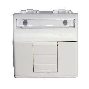 Розетка компьютерная DKC Brava 76655B R J 45 кат. 5e, белая, 2 мод