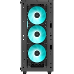Компьютерный корпус Deepcool CC560 ARGb V2 без БП, боковое окно (закаленное стекло), 3x120мм ARGb LED вентилятор спереди и 1x120мм ARGb LED вентилятор сзади, черный, ATX