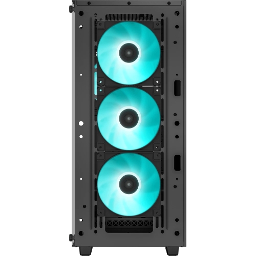 Компьютерный корпус Deepcool CC560 ARGb V2 без БП, боковое окно (закаленное стекло), 3x120мм ARGb LED вентилятор спереди и 1x120мм ARGb LED вентилятор сзади, черный, ATX