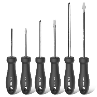 Набор отверток Home Series Deli HT1006 6шт SL3x75+SL5x100+SL6x150+PH0x75+PH1x100+PH2x150 Эксклюзивный дизайн. Рукоятка из высококачественного софттач пластика