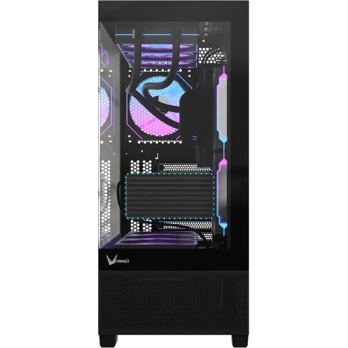 Компьютерный корпус AeroCool/Formula Crystal E1 Floe черный без БП ATX 5x120мм 3x140мм 2xUSB 3.0 1xUSB3.1 audio bott PSU
