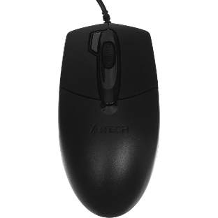 Мышь проводная A4Tech OP-730D черный, 1200 dpi, USB, кнопки - 4