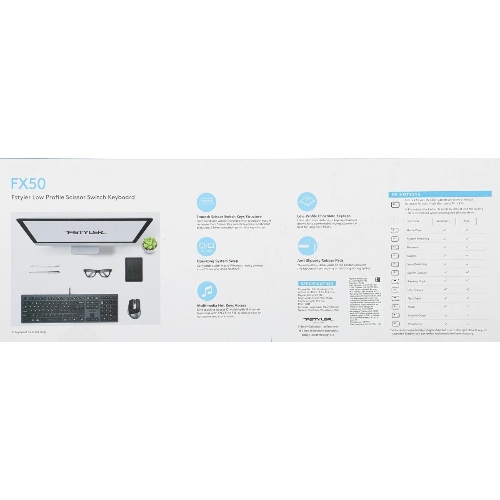 Клавиатура проводная A4Tech Fstyler FX50, USB, серый