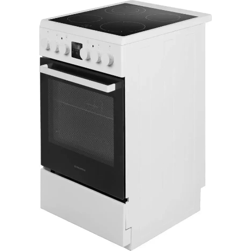 Плита электрическая Maunfeld MEC55CW08D белый, конфорок 4 шт, духовка 60 л, 50 см x 85 см x 60 см