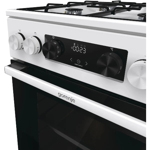 Плита комбинированная Gorenje GK5C60WJ белый, конфорок 4 газовых, духовка 62 л, 50 см x 85 см x 59.4 см
