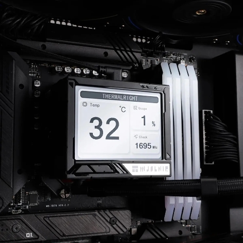 Система жидкостного охлаждения Thermalright Mjolnir Vision 360 ARGB Soc-AM5/AM4/1151/1200/2066/2011/1700 черный 4-pin 27dB Al LCD Ret (M-VISION-360-BL-ARGB)