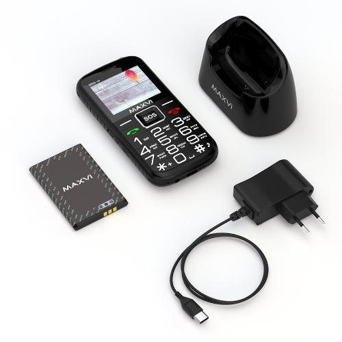 Мобильный телефон Maxvi B5ds up черный
