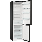 Холодильник Gorenje NRK6202EBXL4 черный матовый двухкамерный 235/96л морозилка снизу, No Frost