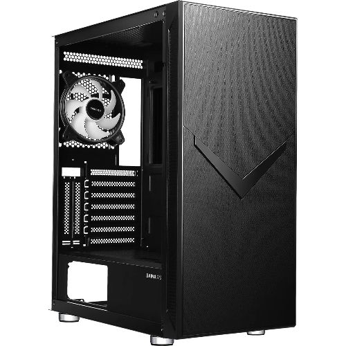 Компьютерный корпус Accord 3501 черный без БП ATX 2xUSB 2.0 1xUSB 3.0 1xUSB3.1 audio bott PSU