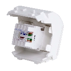 Розетка компьютерная DKC Brava 76655B R J 45 кат. 5e, белая, 2 мод