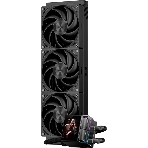 Система охлаждения Water Cooling System PCCooler DS360 Display BK (310W, 360мм, LED, Black, ARGb Pump/Fans: 3x120мм, 90.56CFM, 39.8dBA, 2500RPM/Pump height 65мм, 15dBA, 2600RPM, Rad thickness 27мм/S: 1851, 1700, 1200, 115X, AM5, AM4)