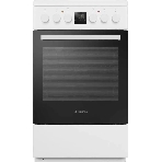 Плита электрическая Maunfeld MEC55CW08D белый, конфорок 4 шт, духовка 60 л, 50 см x 85 см x 60 см