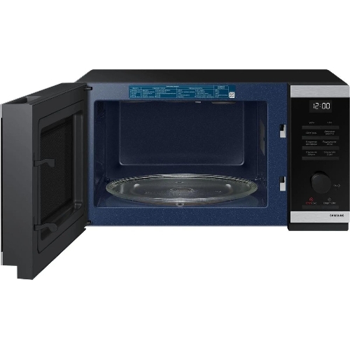 Микроволновая печь Samsung MG23DG4524ATBW нержавеющая сталь/черный 23 л, 800 Вт, переключатели - поворотный механизм