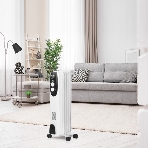 Обогреватель масляный Ballu Classic BOH/CL-05WRN (5 секций), белый, 1000 Вт, 15 м2, термостат
